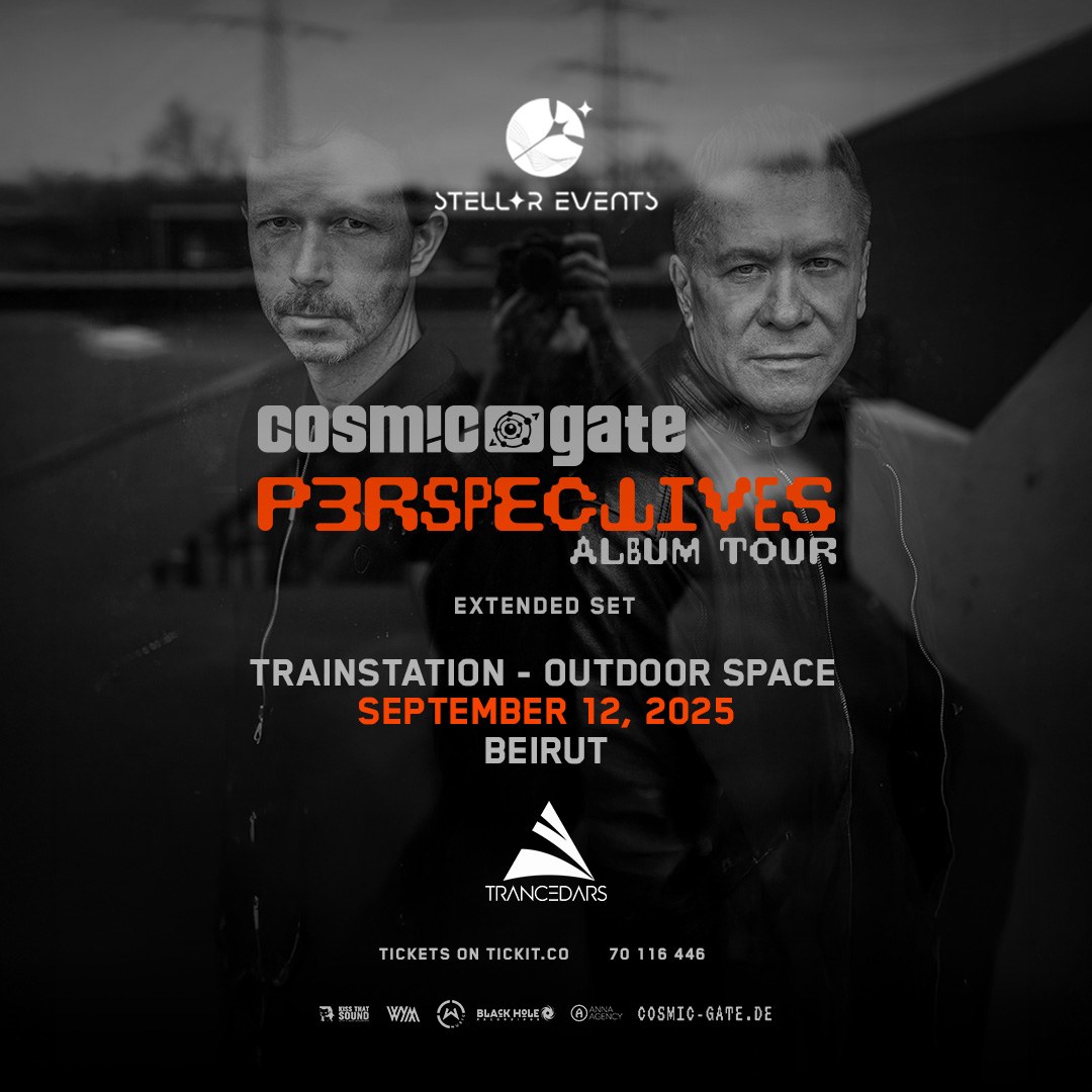 Cosmic Gate — Perspectives Album Tour extended set, Trainstation outdoor space, Beirut